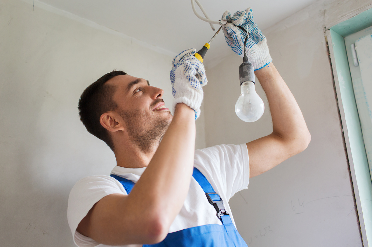 Builder Fixing Lights